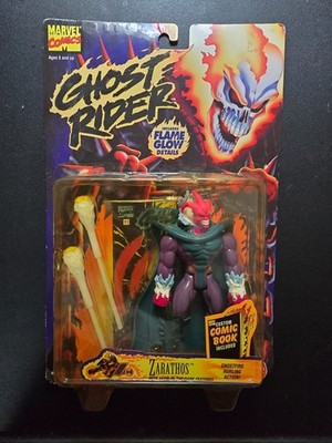 1996 Toy Biz Marvel Ghost Rider Zarathos Glowing Action Figure MOC