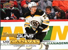 Connor Clifton 2019-20 Upper Deck Series 1 Young Guns Canvas #C117 Boston Bruins