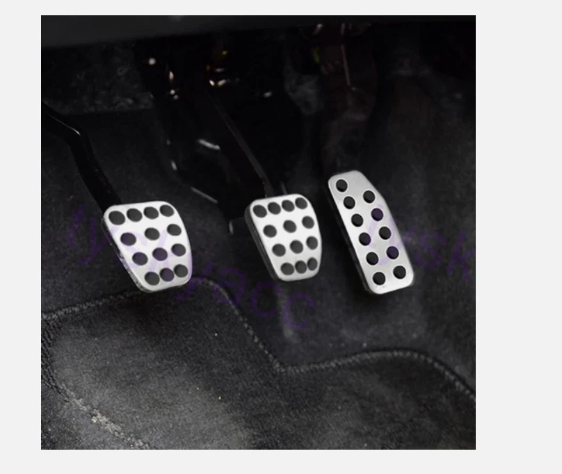 Cubierta de pastillas de pedal de freno de gas de pie MT para Honda FIT Jazz 13-20 3 piezas Foto 3 de 4