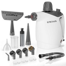 TICYACK Handheld Steam Cleaner, Cleaner with 16 PCS Large, White