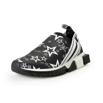 Dolce Gabbana Women's Star Print Slip On Athletic Sneakers