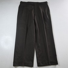 Austin Reed 33x30 Brown Wool Flannel Pleated Cuffed High Waist Dress Mens Pants