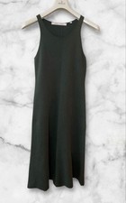 UNIQLO x LEMAIRE Milano Rib Sleeveless Long Dress Size L Dark Green