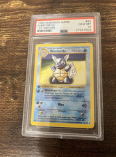1st Edition Shadowless Wartortle 42/102 Base Set Pokemon 1999 (Gem Mint) PSA 10