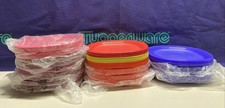 Tupperware 8" Reheatable Small Dessert Plates Sets-Assorted Colors-NEW-SHIP INCL