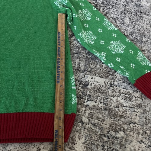 The Grinch Dr. Seuss Ugly Christmas Sweater Men Size M Medium Green Sweatshirt - Picture 8 of 8