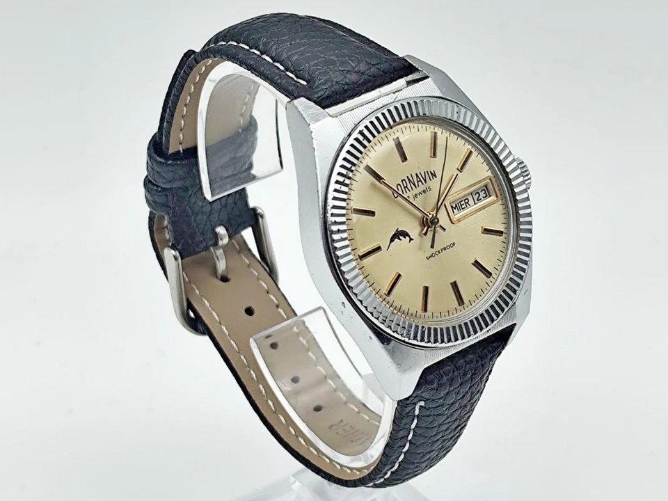 Винтажные механические наручные часы Cornavin Raketa 2628 SU 80-е СССР отремонтированные часы - Изображение 3 из 4