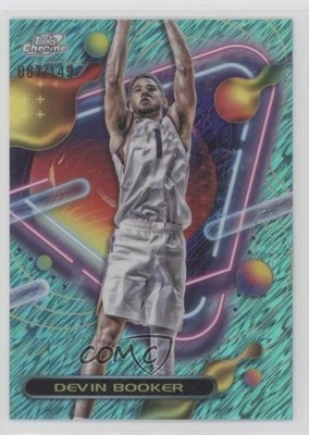 2023-24 Topps Cosmic Chrome Aqua Equinox Refractor 87/149 Devin Booker #100 1i7s