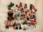 Vintage 57 Pieces All In Pics Lot of Motocross Bike Themed Playmobil Figures
