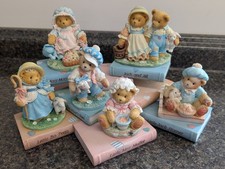 Cherished Teddies Nursery Rhyme Bears And Book Mother Goose Display Set of 6