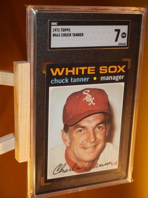 1971 Topps Baseball 661 Chuck Tanner Chicago White Sox SGC 7 NM High #