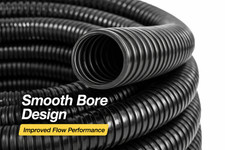 Corrugated PVC Suction Hose Smooth Bore Pond Pump Filter Vacuum Pipe All Sizes
