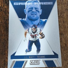 2021 Panini Score J.J. Watt Game Face GF4 Houston Texans Football Card
