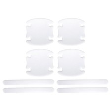1 Set Reflective Car Door Handle Scratch Protector Anti-Scratches Auto Door H...