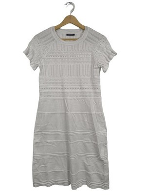ORSAY Kurzarmkleid Damen Kleid Gr. DE 38 weiß Casual-Look