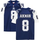 Troy Aikman Cowboys Signed Alternate Mitchell & Ness Authentic Jersey w/HOF Insc