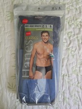 Vntg Hanes Classics Tagless Mid Rise Briefs ComfortSoft Band Mens Large 2Ct 2006
