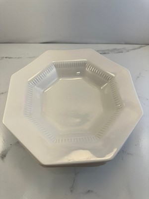 Set of 4- Independence Ironstone Cereal Bowls- Octagon 