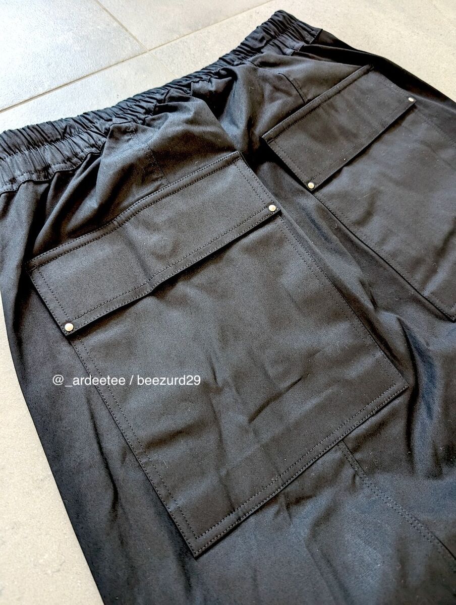 NWT* RICK OWENS CARGO DRAWSTRING DROP CROTCH LONG PANTS FW22 NWT* RICK OWENS CARGO DRAWSTRING DROP CROTCH LONG PANTS FW22