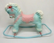 Vtg Wonder Plastic Riding Horse Toy Ride On Pony