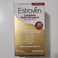 Estroven Complete Multi-Symptom Menopause Relief 60 Caplets Exp 07/2026+