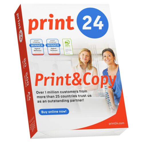 print24 Druckerpapier Kopierpapier 2500 Blatt A4 80g Hochweiß PEFC-Zertifikat - Bild 3 von 3
