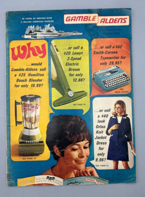 Vintage 1969 Advertising Supplement Gamble Aldens Household Merchandise Catalog