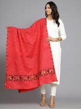 KULLU REVERSIBLE INDIAN SHAWL 100 CASHMERE PASHMINA PINK HAND WOVEN THROW