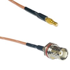 RG316 SSMB Male to BNC FEMALE SM BULKHEAD RF Cable Rapid-SHIP LOT