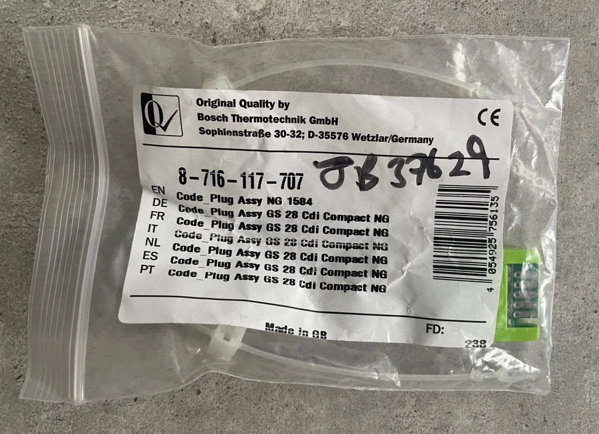 Worcester Greenstar 28 CDi Compact ERP NG Code Plug Assembly 
