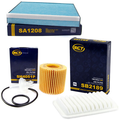 Inspektionspaket Filterset SCT für Toyota Yaris Avensis Auris Verso 1.6 1.8 2.0