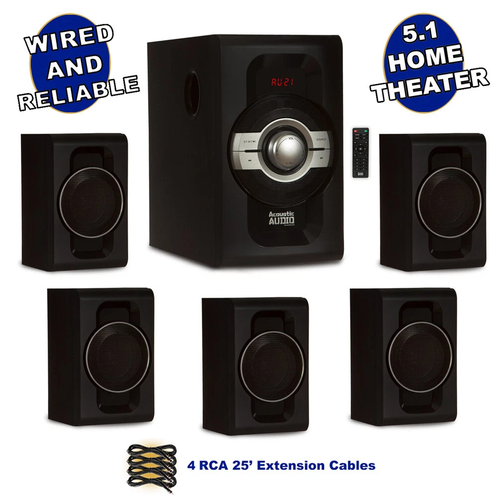 Acoustic audio by goldwood 5.1 speaker system hot sale