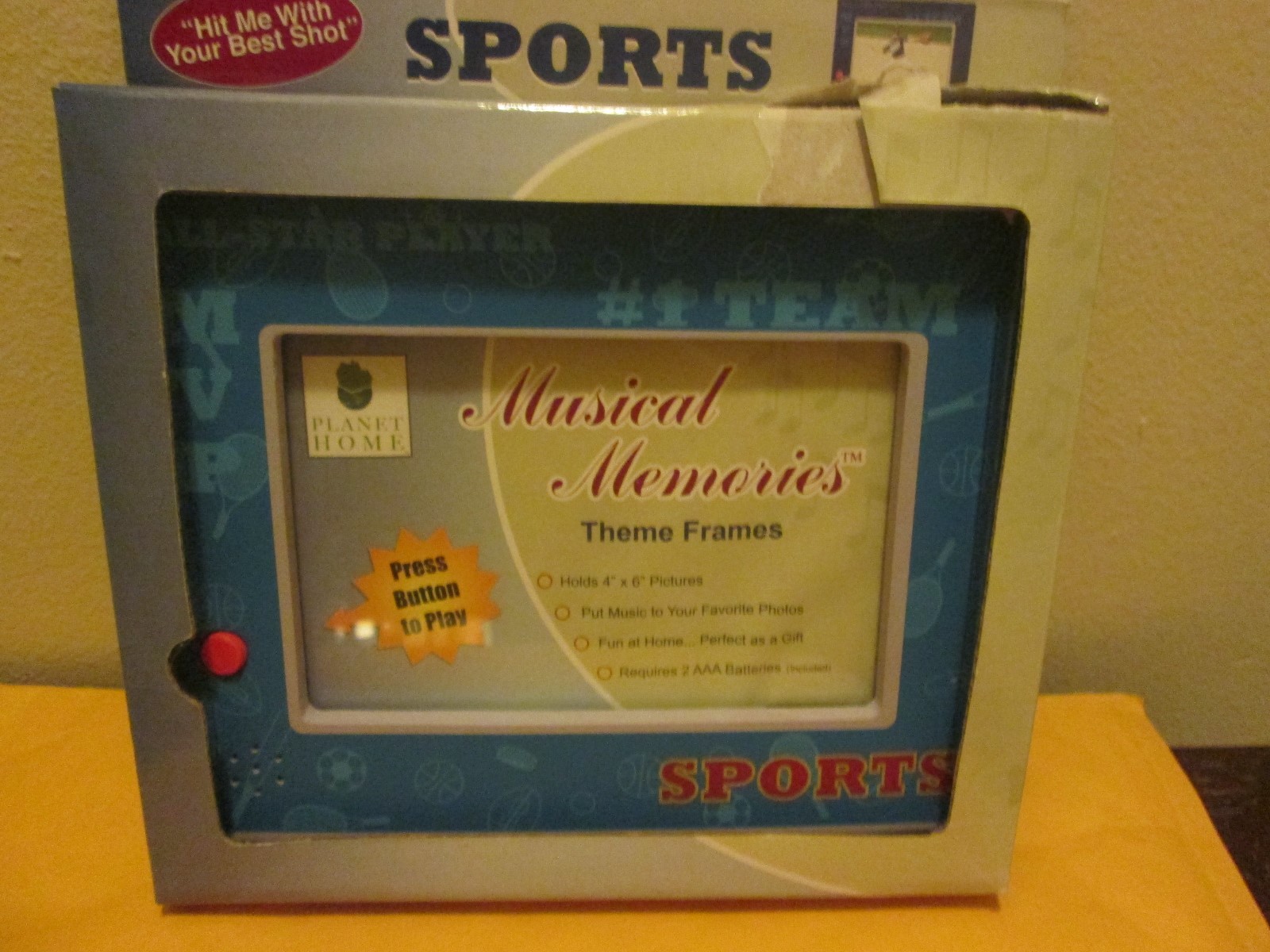 Boy's Musical Photo Frame Plays Hit Me With Your Best Shot New eBay