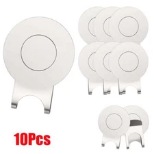 10pcs Golf Ball Marker with Magnetic Hat Clips Removable Attaches Easily to Cap