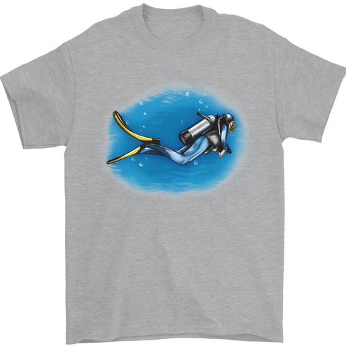 Ocean Scuba Diver Scuba Diving Mens T-Shirt 100% Cotton - Picture 92 of 95