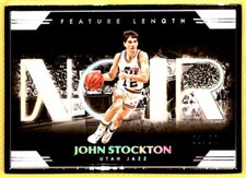 2019-20 Panini Noir Feature Length Silver /25 John Stockton #269 R6220J