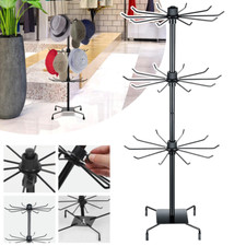 3 Tier Jewelry Display Rotating Iron Revolving Metal Stand Rack Holder Storage