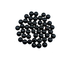 Natural Black Onyx Round Cabochon Loose Gemstone Lot 68 Pcs 7 MM 100 CT