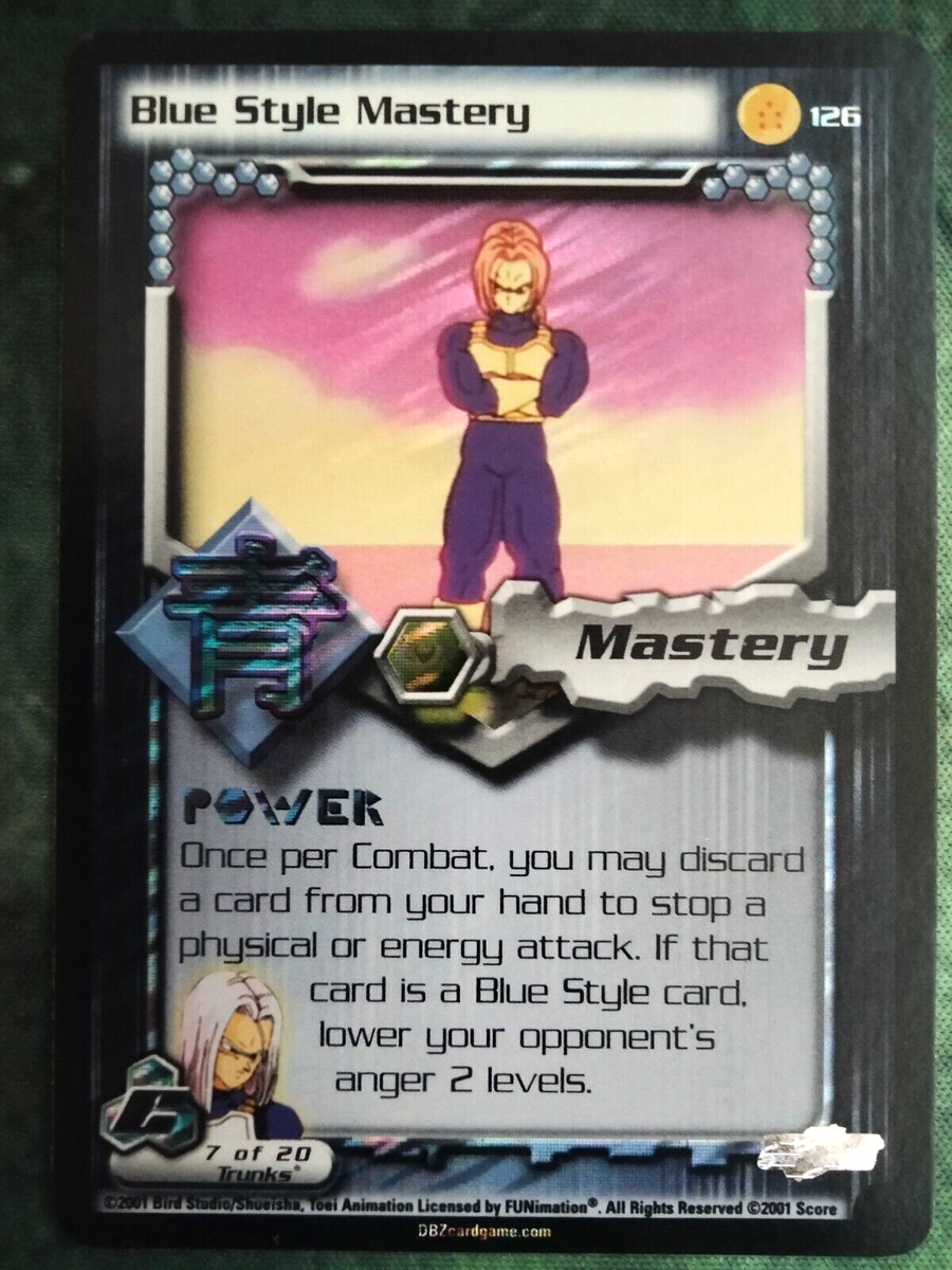Blue Style Mastery HOLO FOIL Rare 126 DBZ TCG Dragon Ball Z Blue Style Mastery HOLO FOIL Rare 126 DBZ TCG Dragon Ball Z