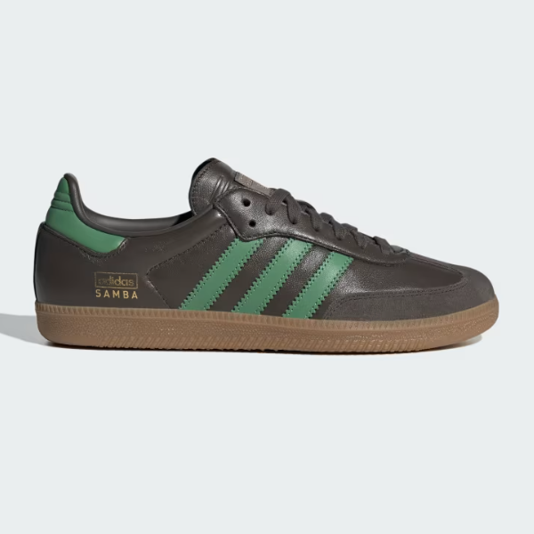 Adidas Samba OG Leather Shoes 'Shadow Olive S22' - IG6175 | eBay