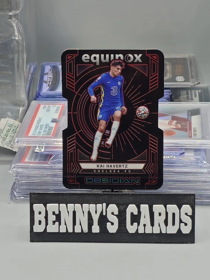 2021-22 Obsidian Soccer Red Electric Etch Die Cut Equinox 15/20 Kai Havertz  - Image 2 of 4