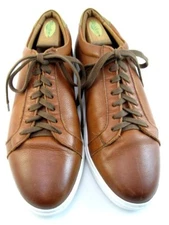 Allen Edmonds "COURTSIDE" Low-Top Leather Dress Sneakers 11.5 D Chili (434N)