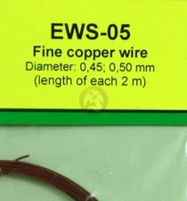 Eureka XXL Fine Copper Wires Ø 0.45mm - Ø 0.50mm (2 wires, each 2m long) EWS-05