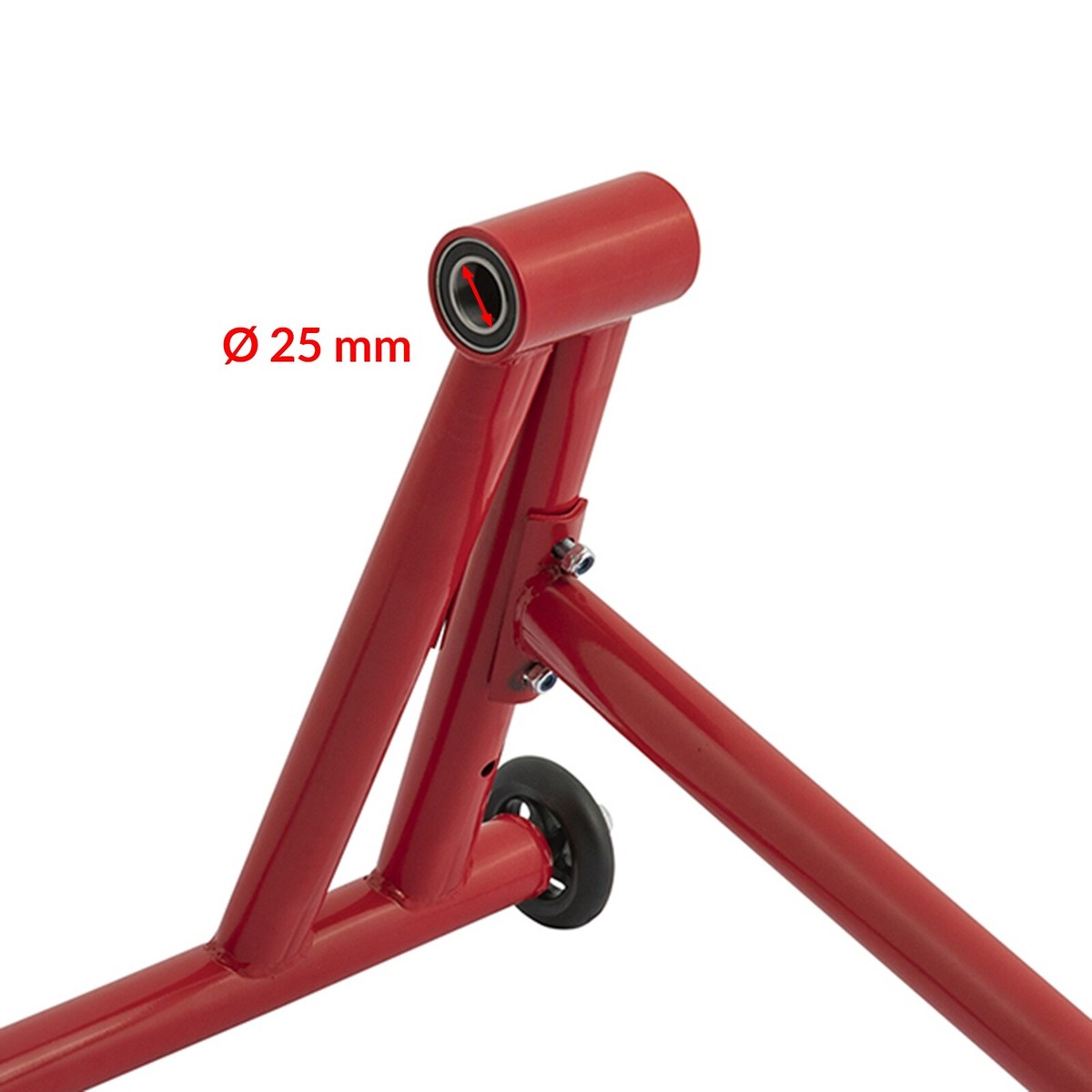Béquille Arrière Moto Monobras Levée - Marque A-PRO - Réf. CM7561RED-CR7206CHRO_2 - Neuf
