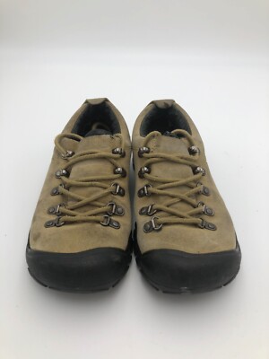 Keen Walking Hiking Shoe Tan With Black Sole Double Tongue Women’s Size 