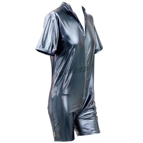 Herren Body Einteiler - Elastischer Bodysuit Mit Reißverschluss