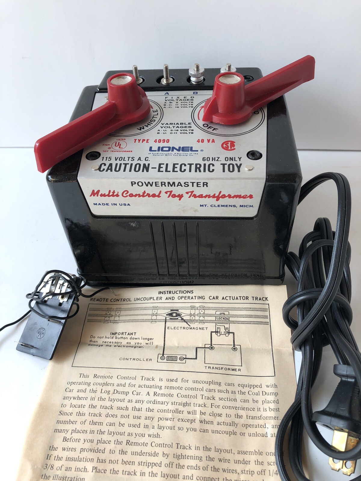 lionel type 4090 transformer