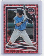 2024 Panini Stars & Stripes #186 Cannon Goldin Red Disco #/199