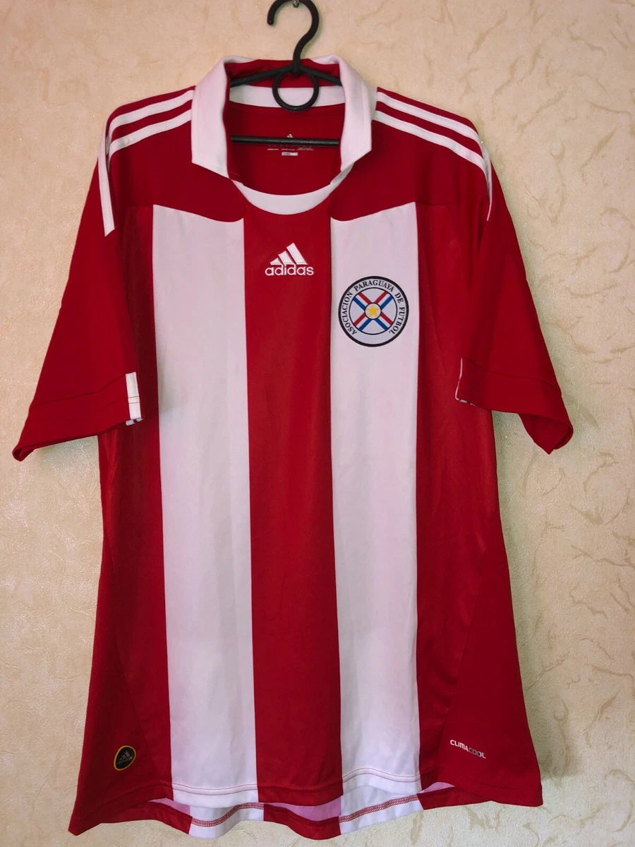 RARE Paraguay 2010 2011 home football national team size L adidas