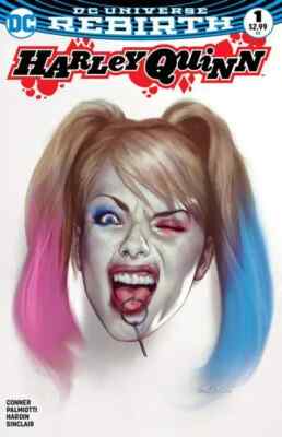 DC UNIVERSE REBIRTH HARLEY QUINN #1 FORBIDDEN PLANET BEN OLIVER VARIANT COVER